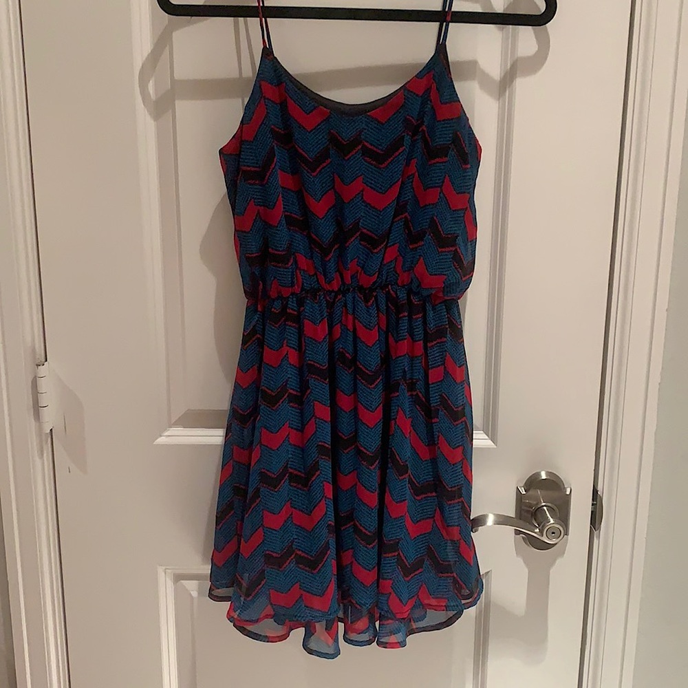 Striped mini dress